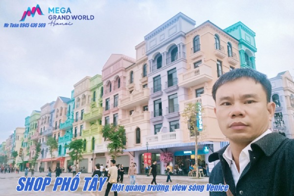 CHO THUÊ SHOP PHỐ TÂY | PT-TV-80 (ĐỐI DIỆN QUẢNG TRƯỜNG, VIEW SÔNG VENICE)