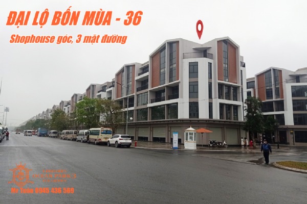 ĐẠI LỘ BỐN MÙA - 36 (GÓC, 3 MẶT ĐƯỜNG, SỔ ĐỎ LÂU DÀI)