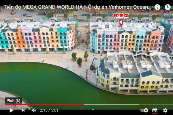 Grand World Hanoi PT2.TV-135 CHO THUÊ NHÀ HÀNG, MIỄN PHÍ TIỀN THUÊ 02 NĂM