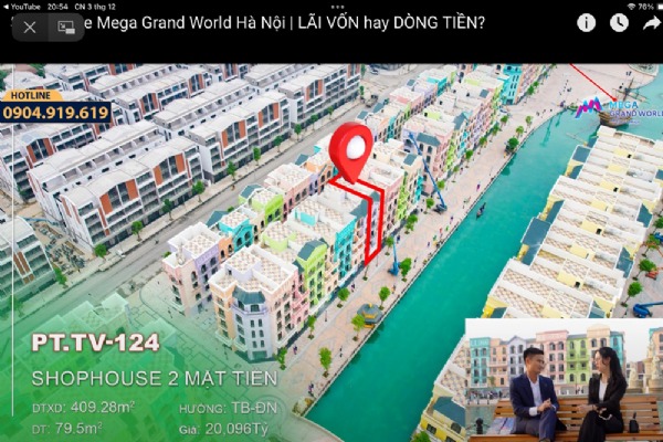 Grand World OceanCity PHỐ TÂY | PT-TV-124