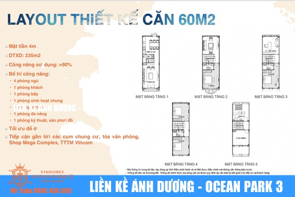 LAUOYT LIỀN KỀ 60m | ÁNH DƯƠNG 13-67 (ÁP GÓC)