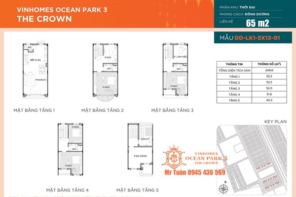 LAYOUT LIỀN KỀ 65m2 | THỜI ĐẠI 12-60 (ÁP GÓC)