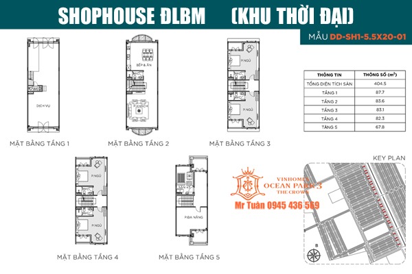 LAYOUT SHOPHOUSE ĐẠI LỘ BỐN MÙA / ĐLBM-13