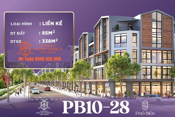 LIỀN KỀ RỘNG NHẤT 85m | PHỐ BIỂN 10-28