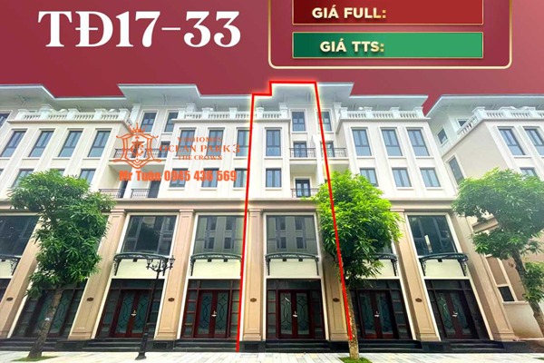 LIỀN KỀ THỜI ĐẠI 17-33 VIEW VƯỜN HOA