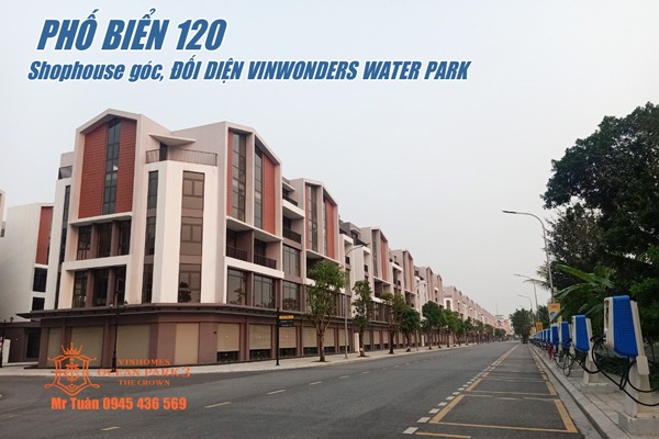 PHỐ BIỂN -120 | SHOPHOUSE GÓC, 3 MẶT ĐƯỜNG, VIN WONDERS WATER PARK