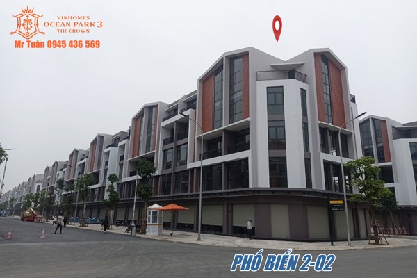 PHỐ BIỂN 2-02 SHOPHOUSE GÓC 3 MẶT ĐƯỜNG