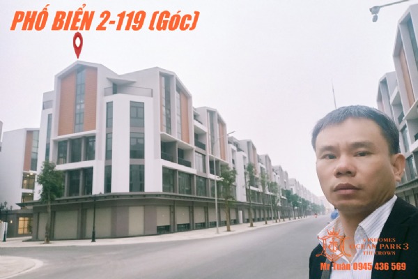 PHỐ BIỂN 2-119 SHOPHOUSE GÓC 3 MẶT ĐƯỜNG