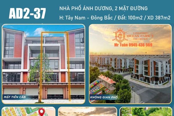 SHOPHOUSE 2 MẶT ĐƯỜNG / ÁNH DƯƠNG 2-37