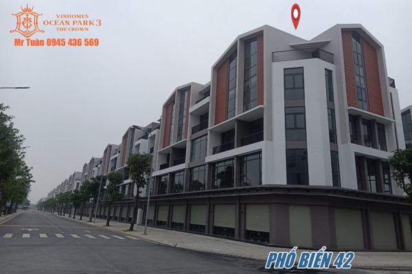 SHOPHOUSE GÓC, 3 MẶT ĐƯỜNG / PHỐ BIỂN 42