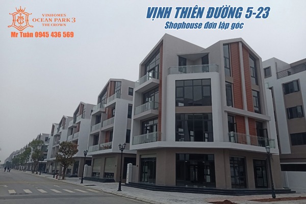 SHOPHOUSE ĐƠN LẬP GÓC | VỊNH THIÊN ĐƯỜNG 5-23