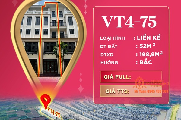 VỊNH TÂY 4-75 (LIỀN KỀ 52 m2 RA HÀNG 29/5/2024)