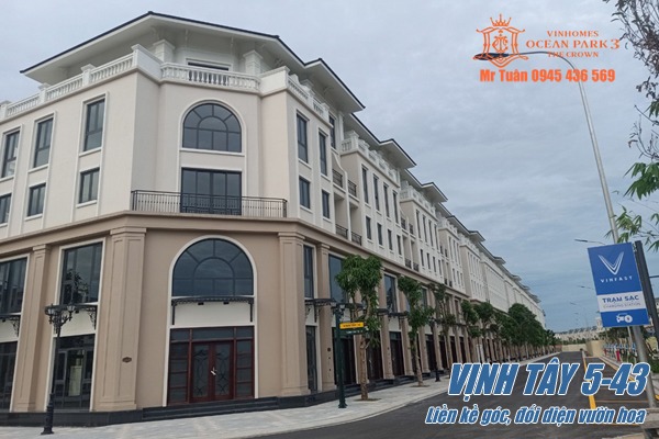 VỊNH TÂY 5-43 | LIỀN KỀ GÓC, ĐỐI DIỆN VƯỜN HOA
